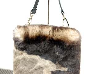 カモフラ柄レッキス　マチ無しミニバッグの画像