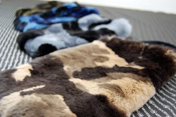 カモフラ柄レッキス　マチ無しミニバッグの画像