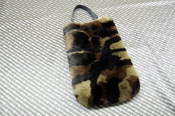 カモフラ柄レッキス　マチ無しミニバッグの画像