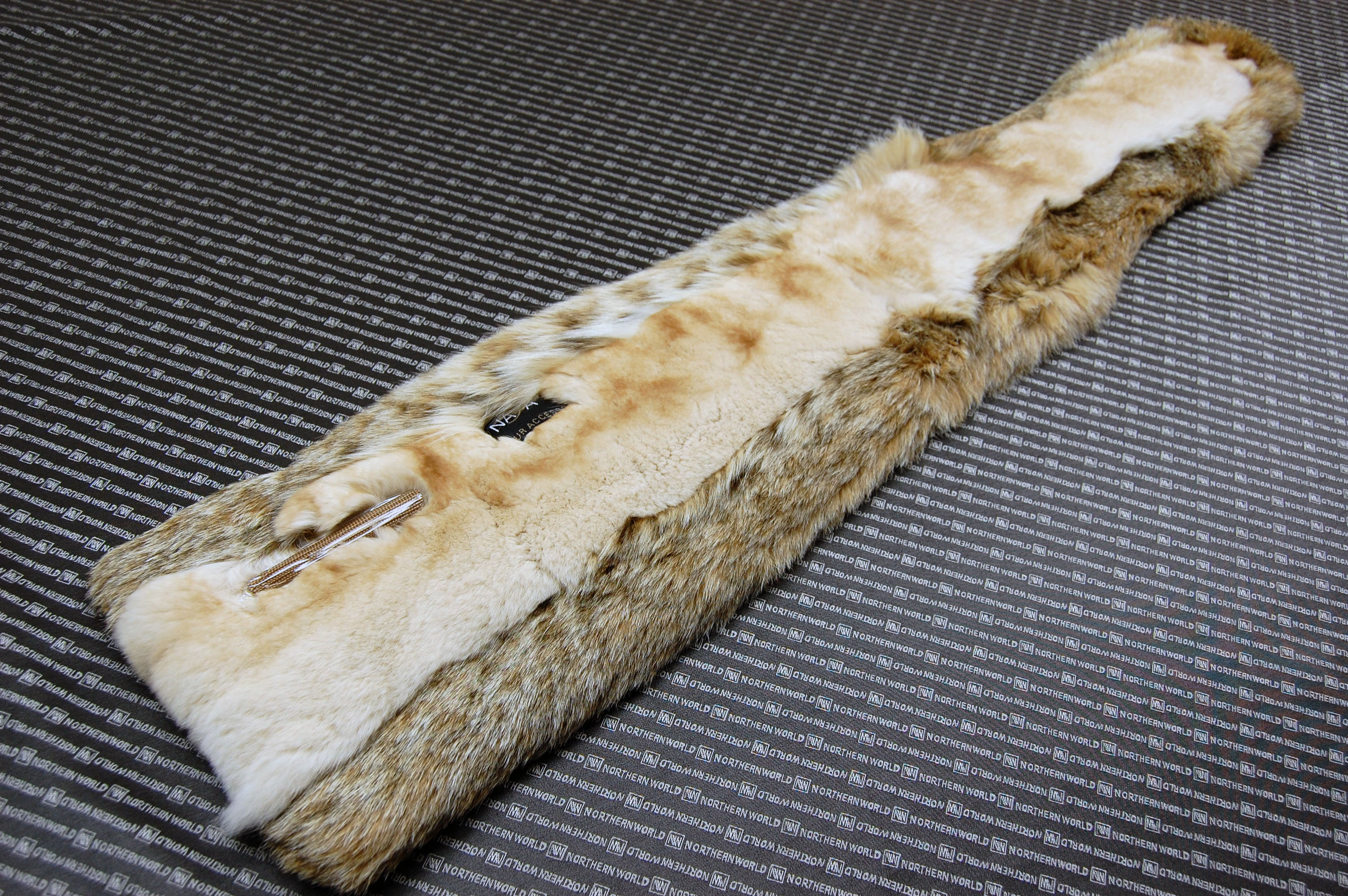 リンクスキャット＆レッキス　ダブルフェイスマフラーの画像