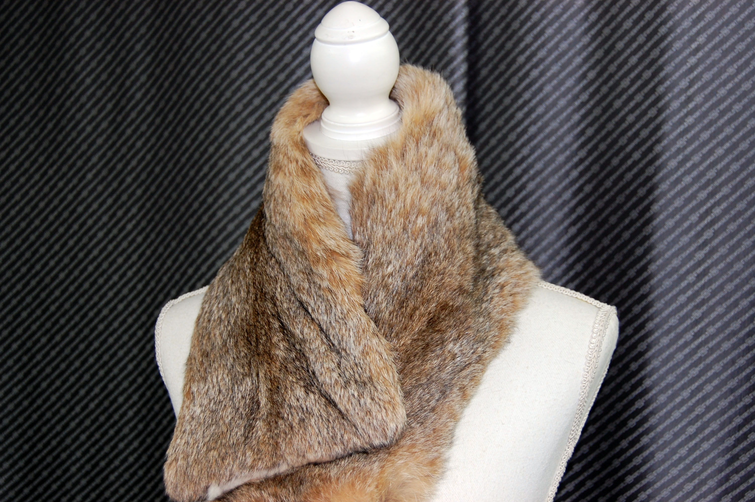 リンクスキャット＆レッキス　ダブルフェイスマフラーの画像