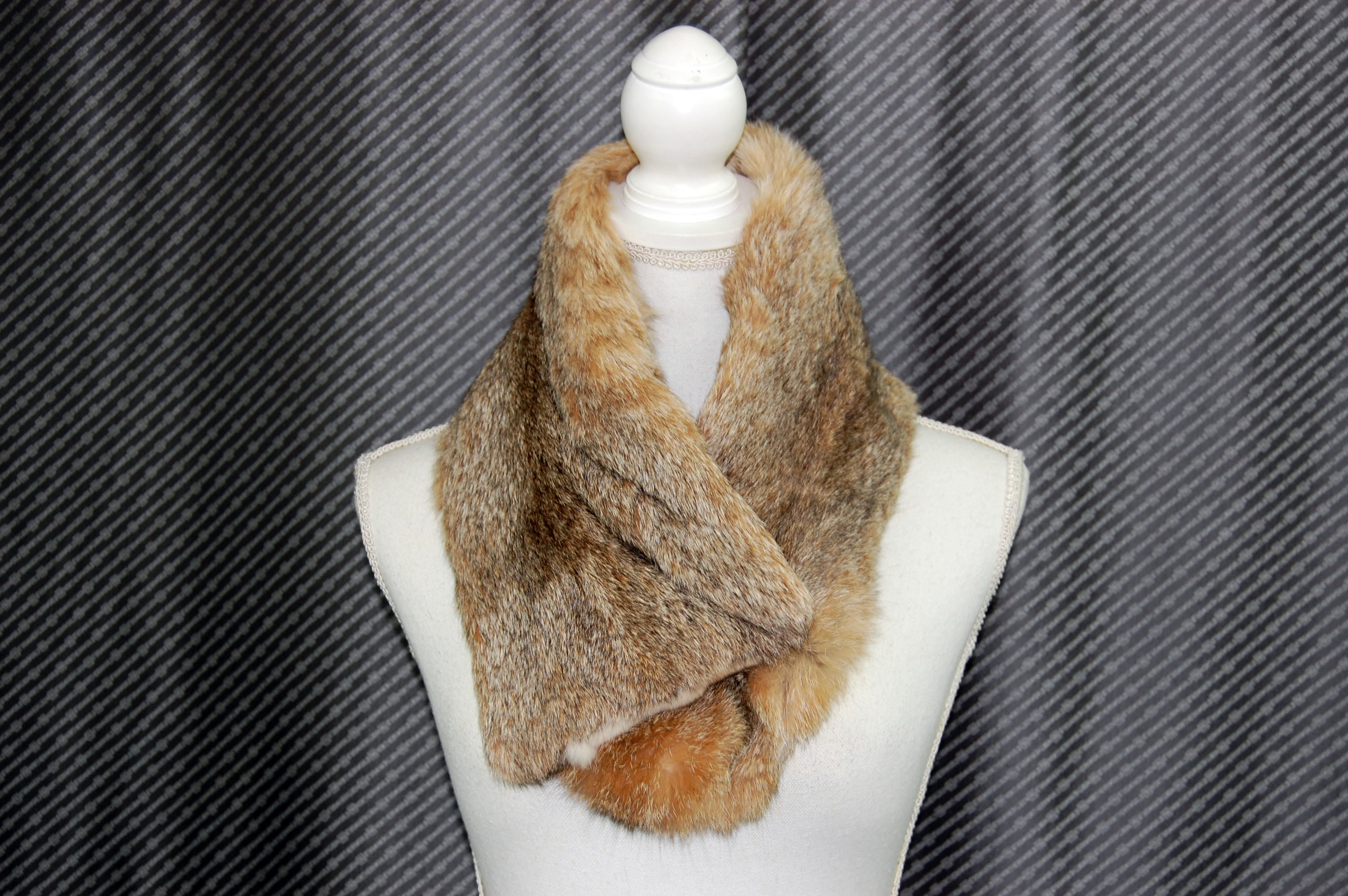 リンクスキャット＆レッキス　ダブルフェイスマフラーの画像