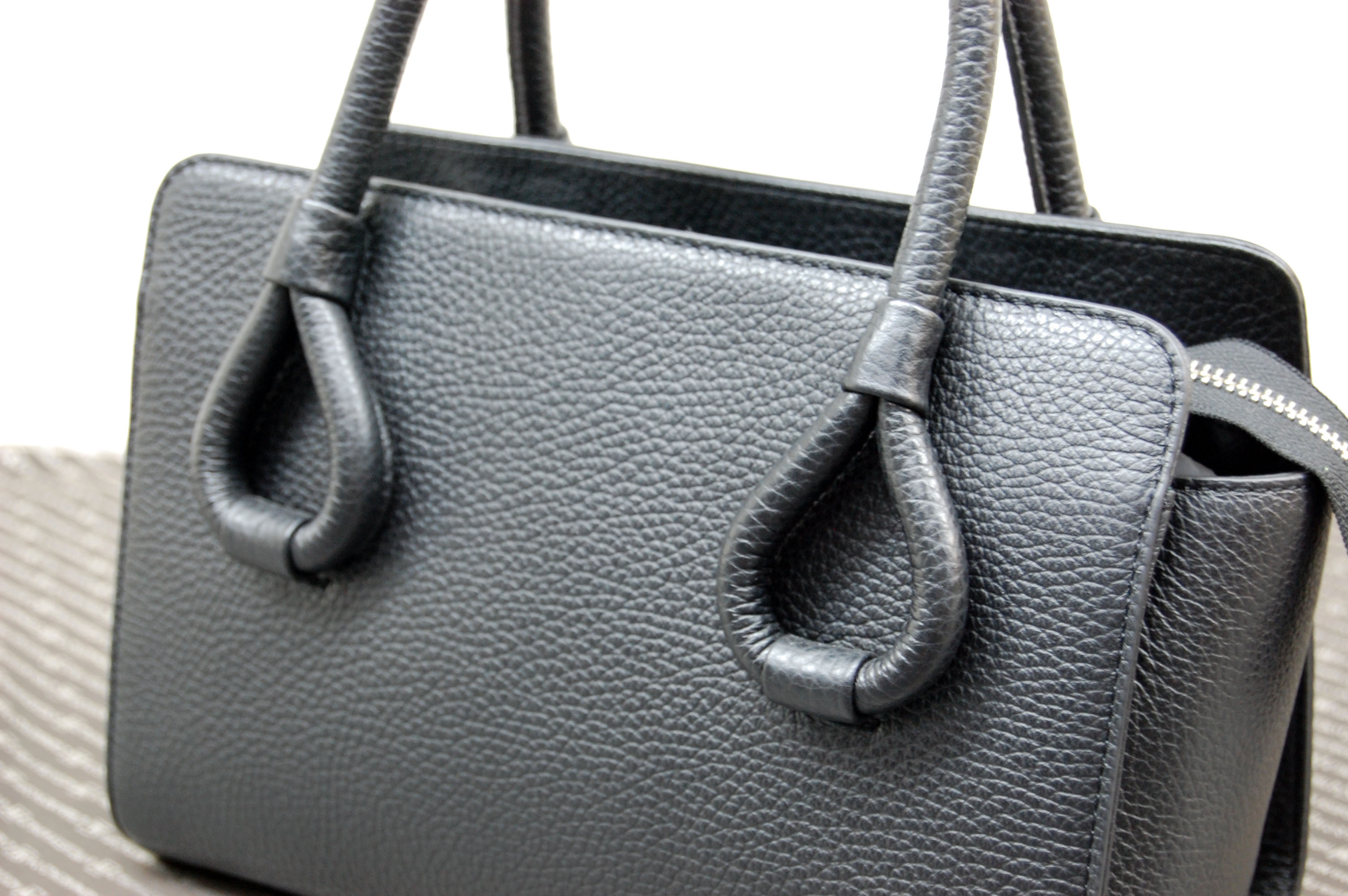 イタリアンカーフレザー　ミニトートバッグの画像