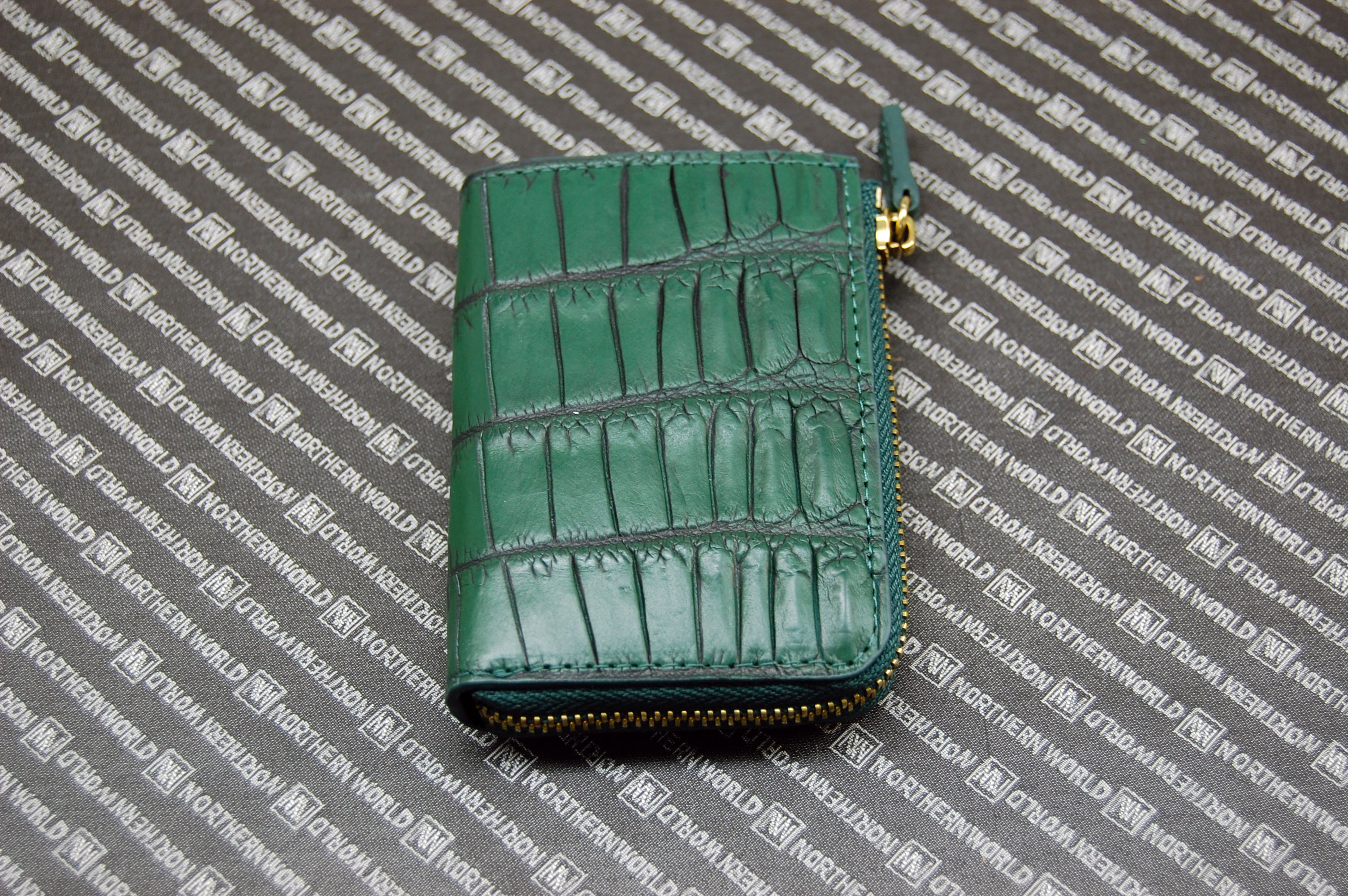 マットクロコダイル　L字ファスナー小銭入れの画像