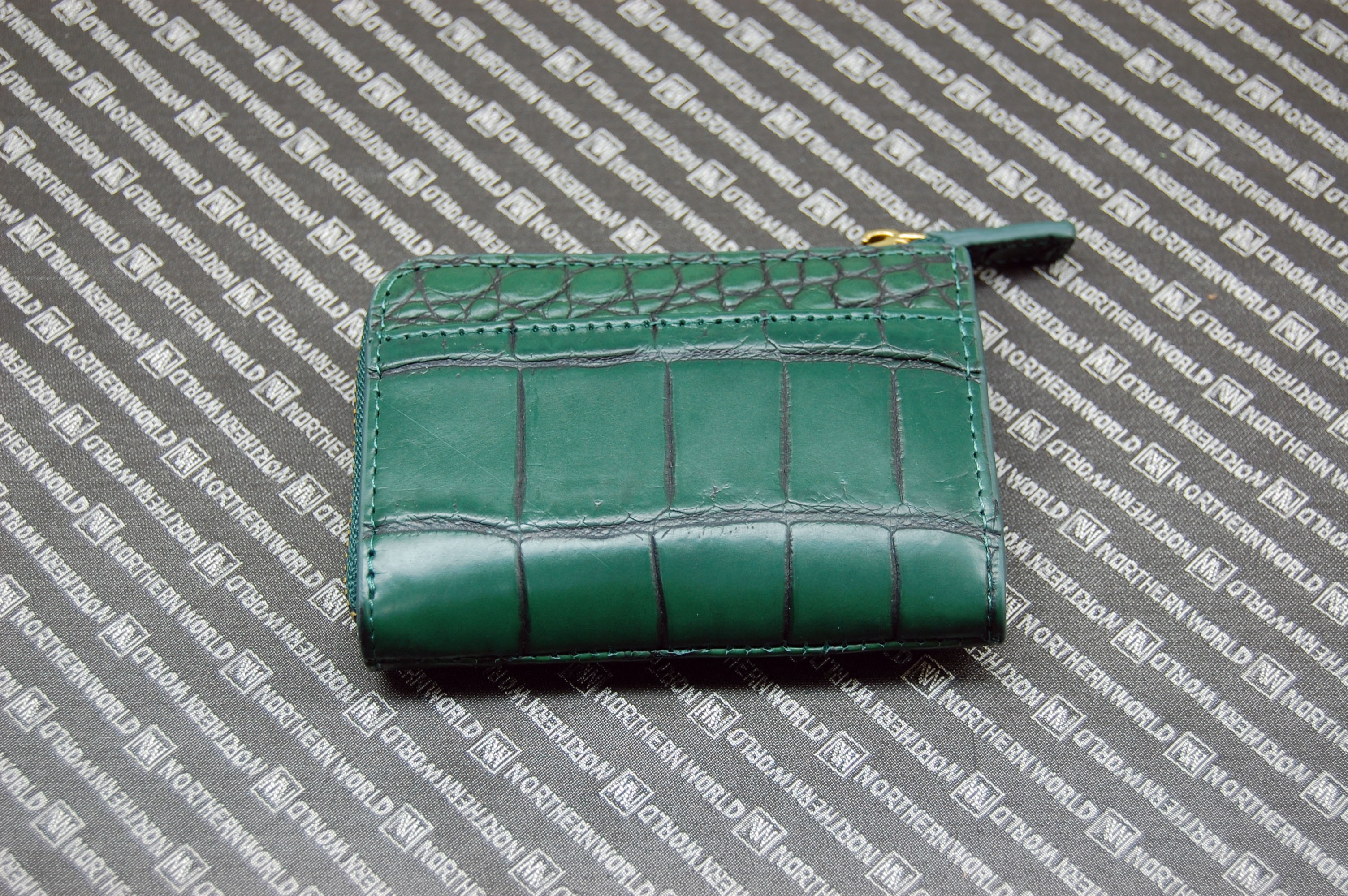 マットクロコダイル　L字ファスナー小銭入れの画像