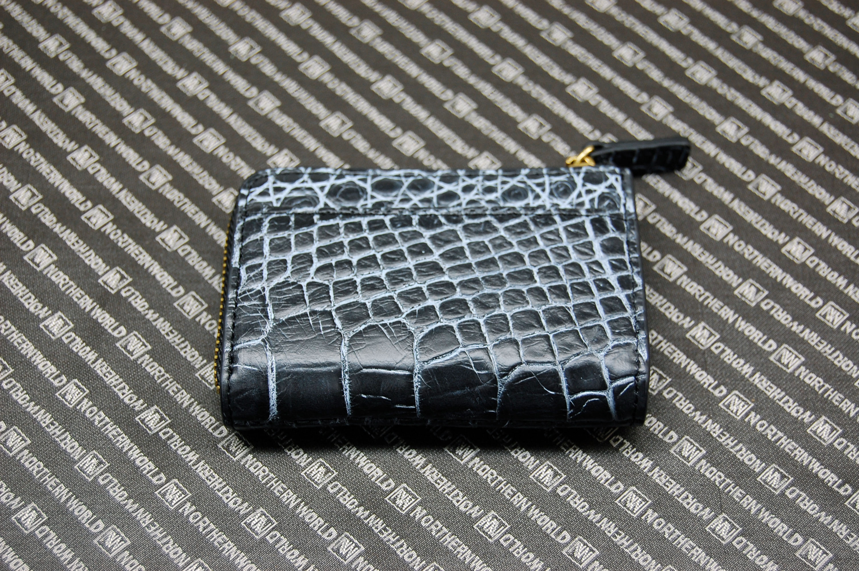 マットクロコダイル　L字ファスナー小銭入れの画像