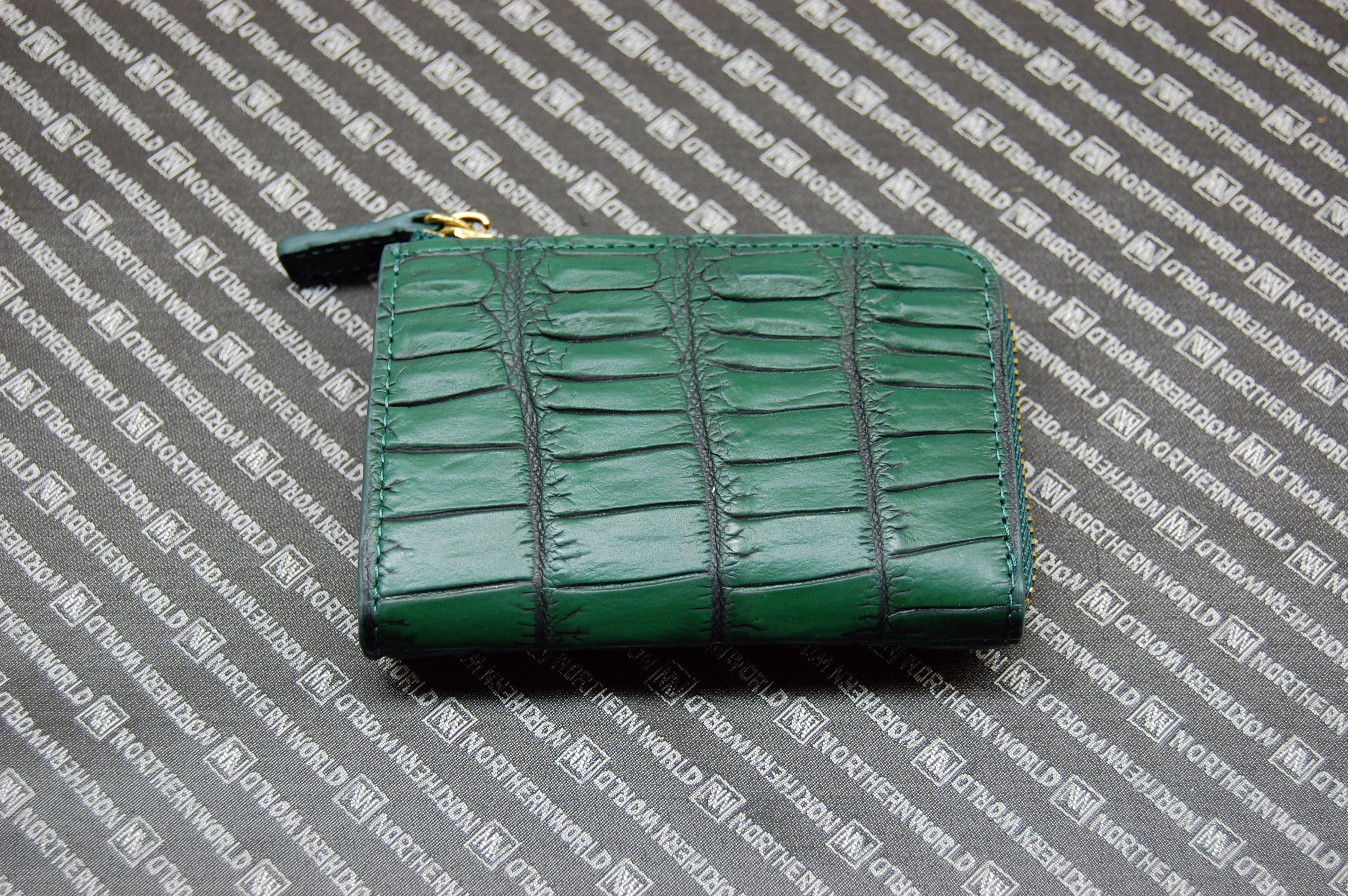 マットクロコダイル　L字ファスナー小銭入れの画像