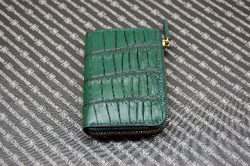 マットクロコダイル　L字ファスナー小銭入れの画像