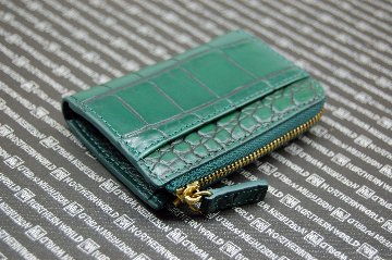 マットクロコダイル　L字ファスナー小銭入れの画像