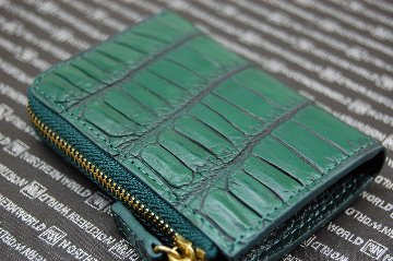 マットクロコダイル　L字ファスナー小銭入れの画像