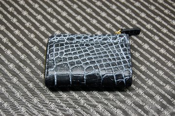 マットクロコダイル　L字ファスナー小銭入れの画像