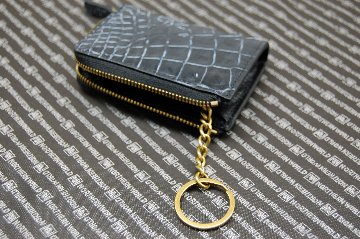 マットクロコダイル　L字ファスナー小銭入れの画像