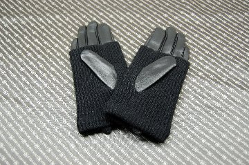 ラムレザー＆カシミヤニット　グローブの画像