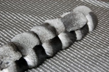 ブラックベルベットチンチラ　ダブルフェイスマフラーの画像