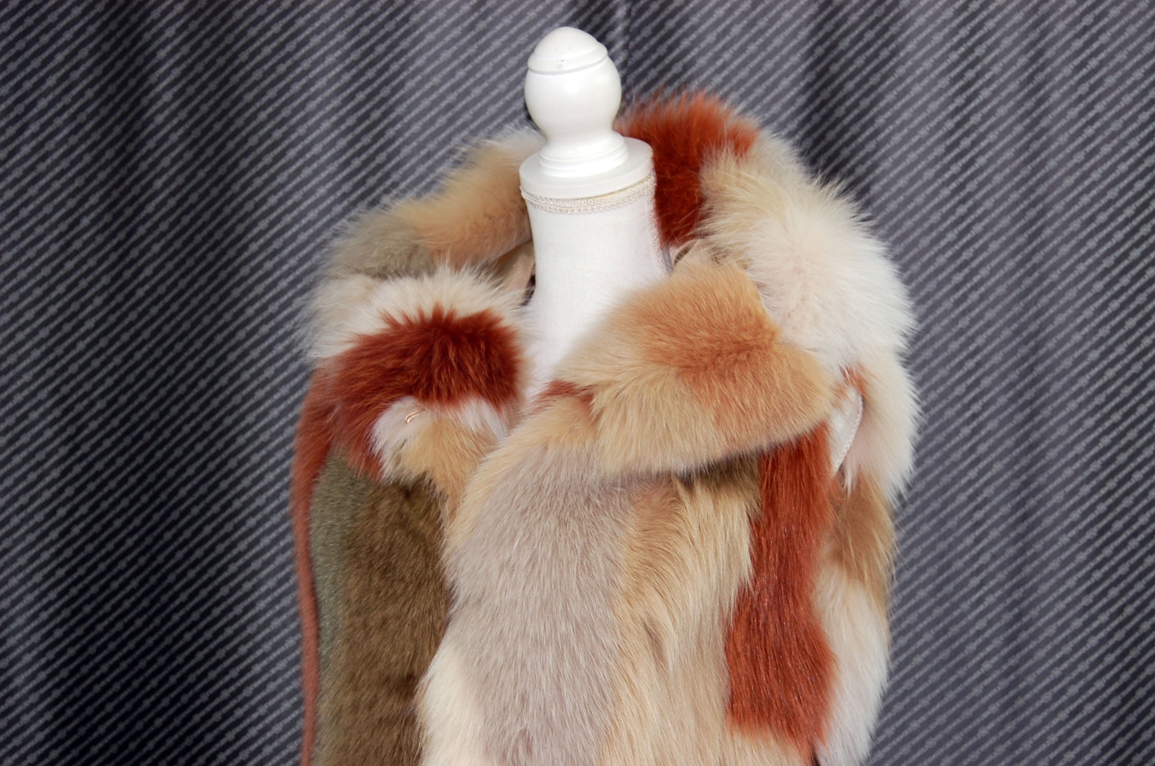 マルチカラーフォックス　フーディーベストの画像