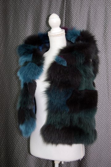 マルチカラーフォックス　フーディーベストの画像