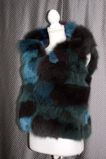 マルチカラーフォックス　フーディーベストの画像