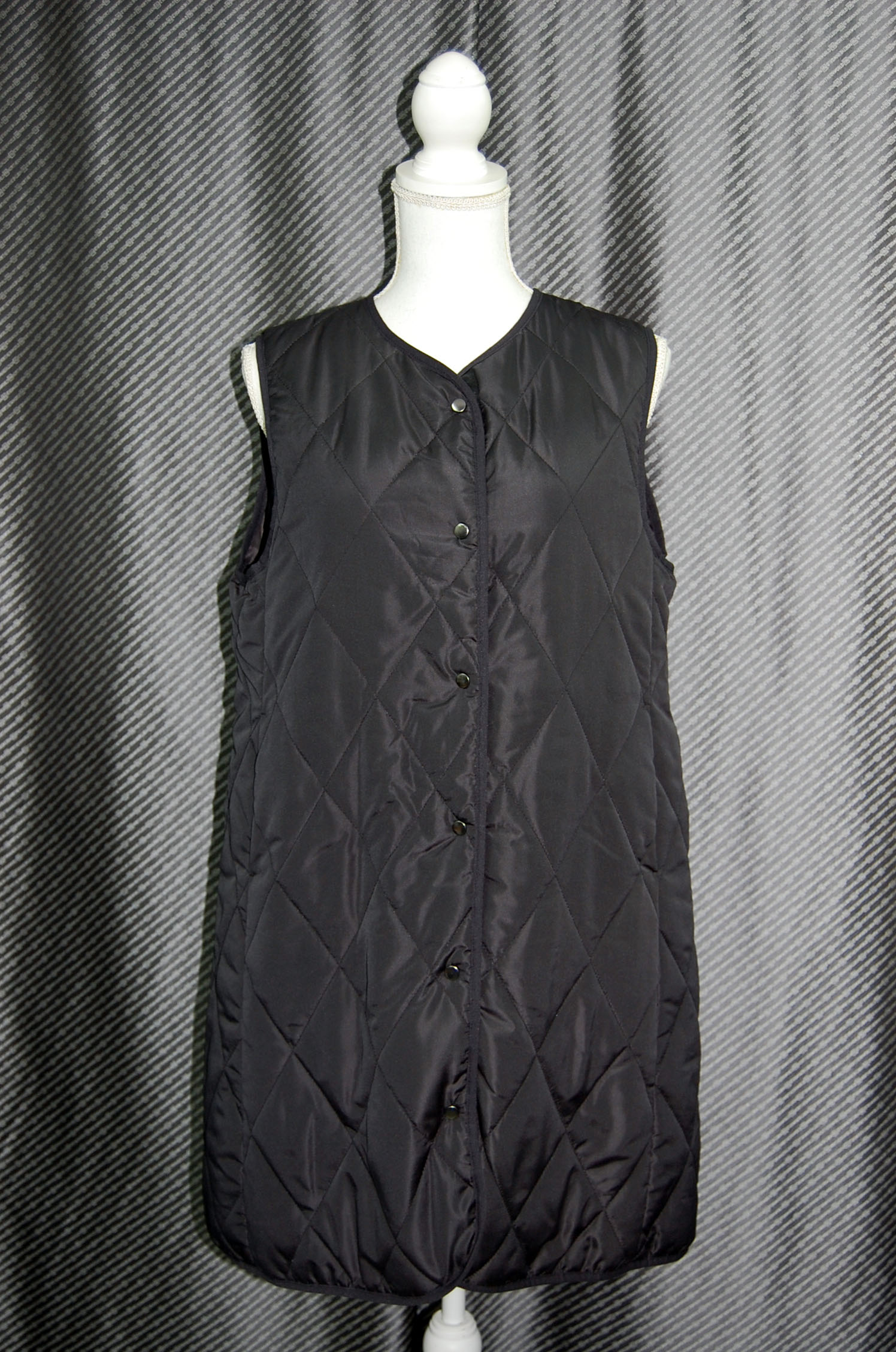 中綿入り　ロングベストの画像