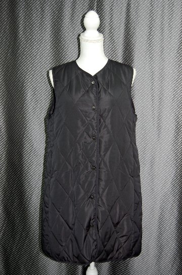 中綿入り　ロングベストの画像