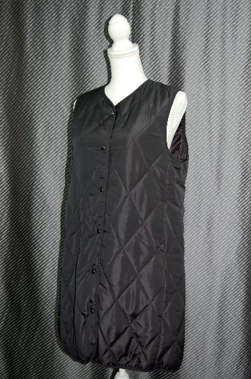 中綿入り　ロングベストの画像