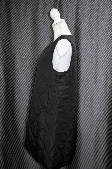 中綿入り　ロングベストの画像