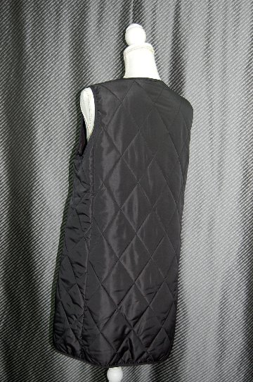 中綿入り　ロングベストの画像