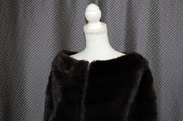 ブラックグラマミンク　スリットケープの画像
