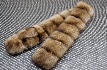 シルバリーセーブル　ダブルフェイスマフラーの画像