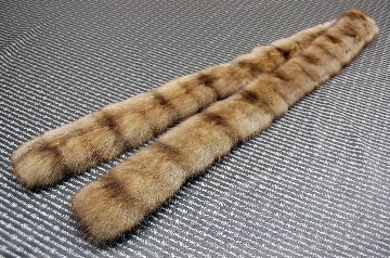 ロシアンセーブル　ダブルフェイスロングマフラーの画像