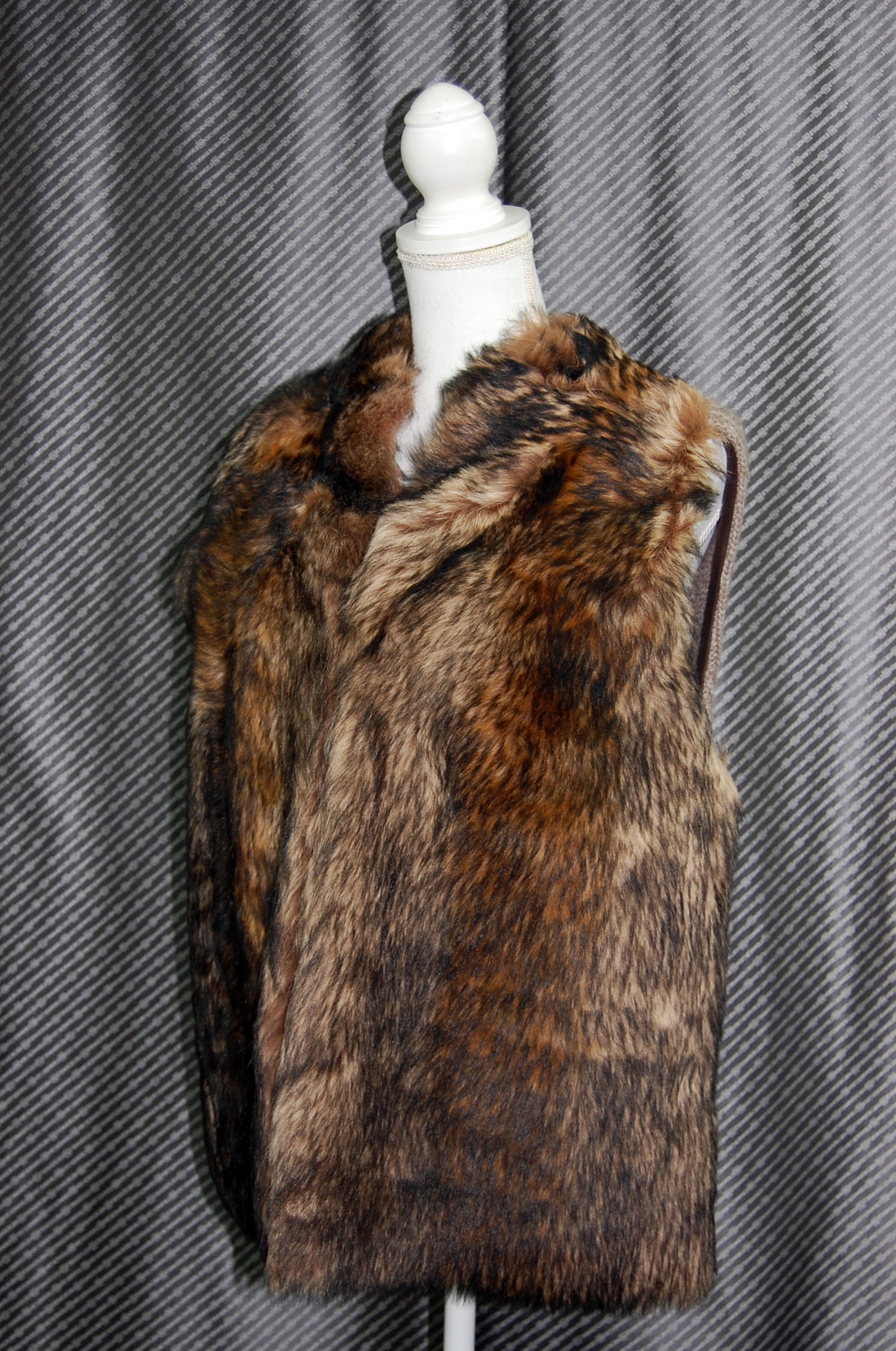 ムートン＆ニット　ベストの画像