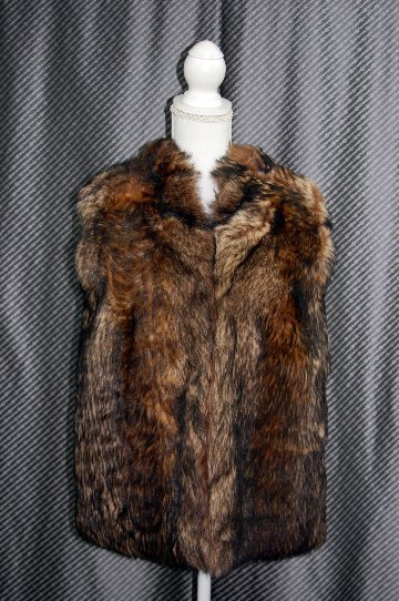 ムートン＆ニット　ベストの画像