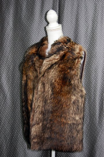 ムートン＆ニット　ベストの画像