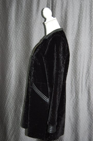 ムートン＆型押しレザー　ダブルフェイスコートの画像