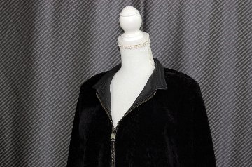 ムートン＆型押しレザー　ダブルフェイスコートの画像