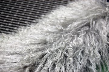 フォックス＆チベットラム　ロングマフラーの画像