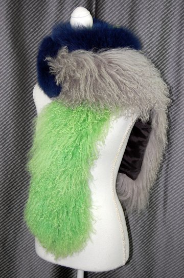 フォックス＆チベットラム　ロングマフラーの画像