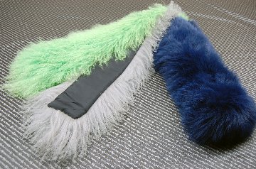 フォックス＆チベットラム　ロングマフラーの画像