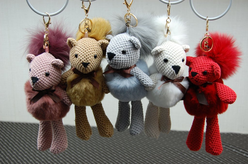 レッキス　ドールチャーム（ベア）　Foxポンポン付の画像