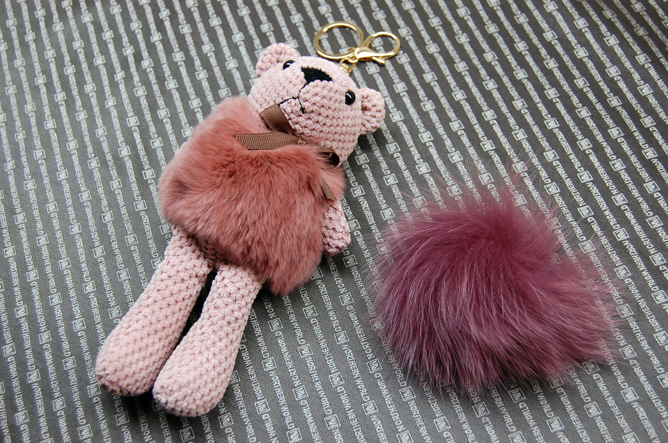 レッキス　ドールチャーム（ベア）　Foxポンポン付の画像