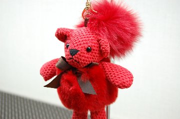 レッキス　ドールチャーム（ベア）　Foxポンポン付の画像