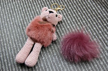 レッキス　ドールチャーム（ベア）　Foxポンポン付の画像