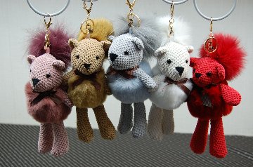 レッキス　ドールチャーム（ベア）　Foxポンポン付の画像
