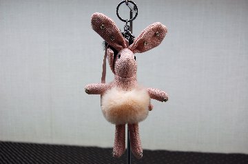 レッキス　ドールチャーム（ラビット）　ミンクポンポン付の画像