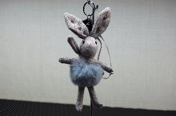 レッキス　ドールチャーム（ラビット）　ミンクポンポン付の画像