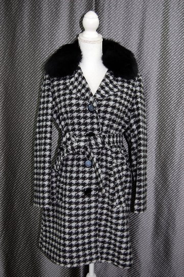 BALMAIN　千鳥柄ウール混コート　Foxカラーの画像