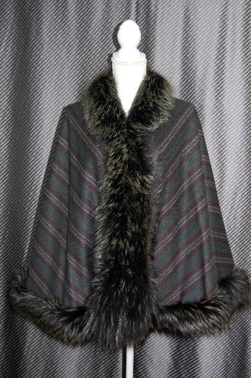 ウールストール　シルバーフォックストリムの画像