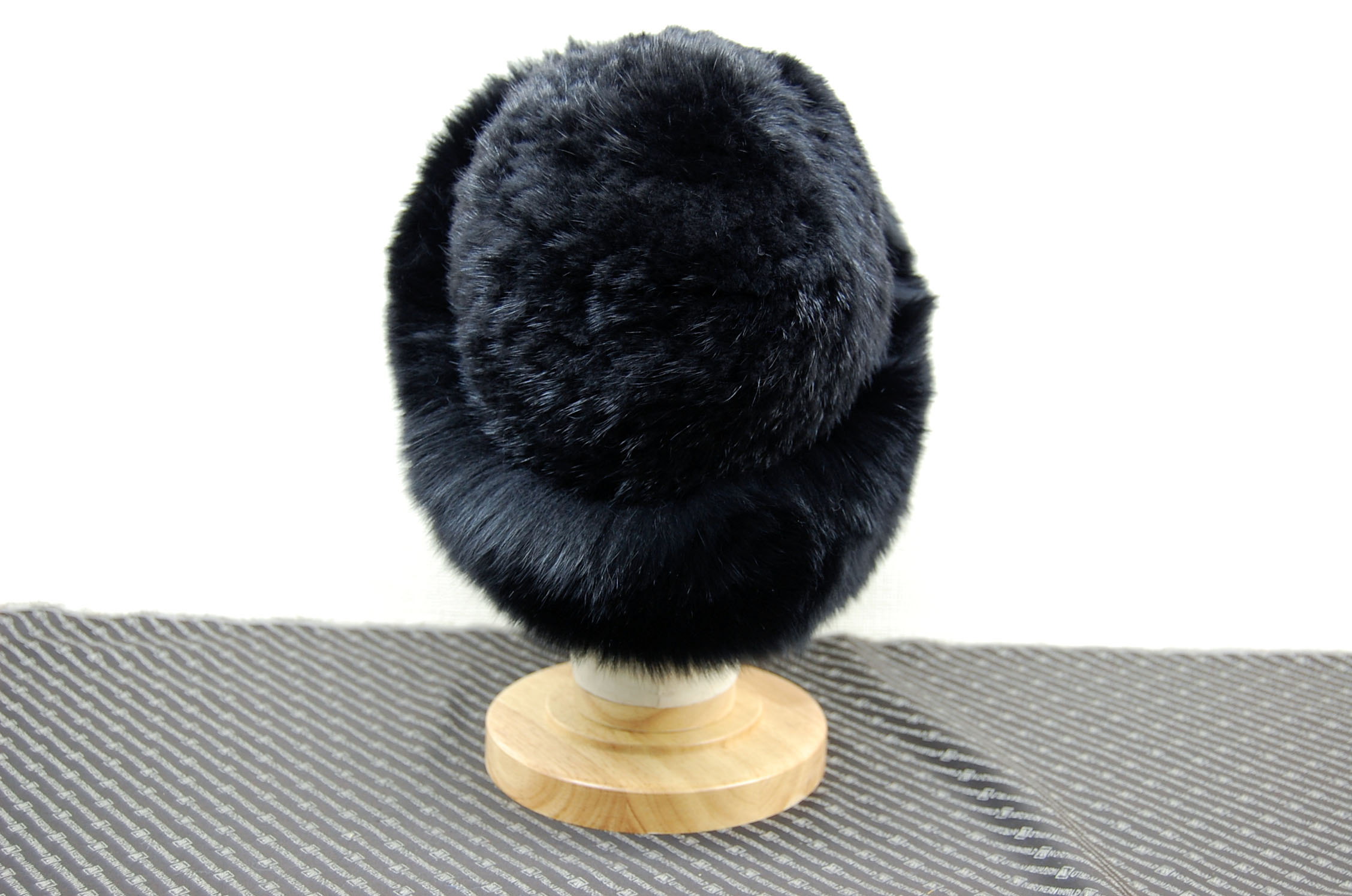 ミンク　ヤーンハット　Foxトリムの画像