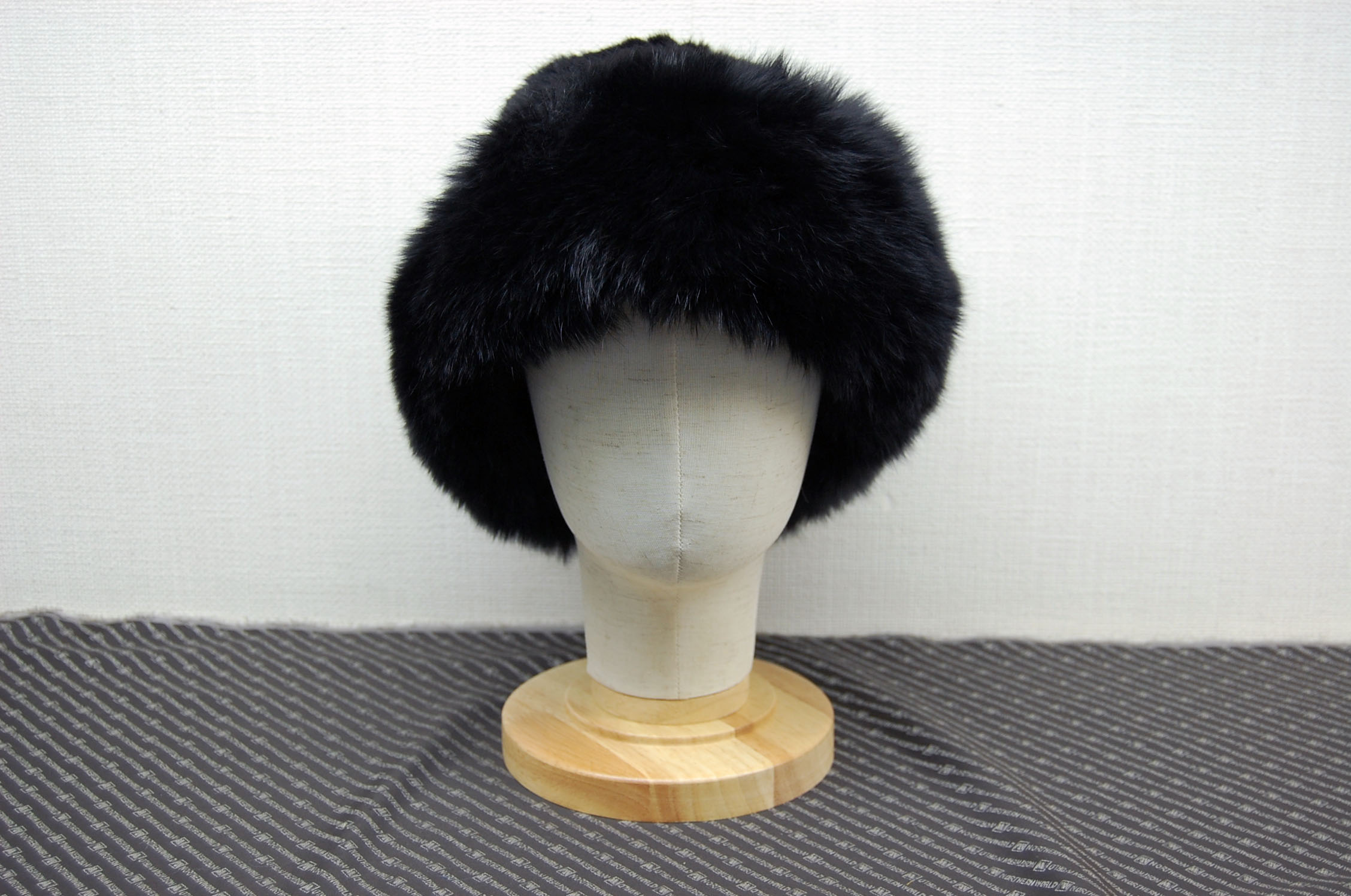 ミンク　ヤーンハット　Foxトリムの画像