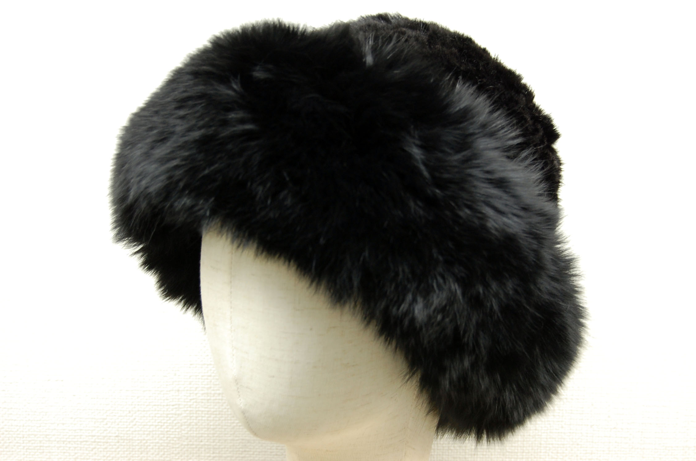 ミンク　ヤーンハット　Foxトリムの画像