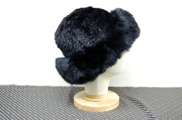 ミンク　ヤーンハット　Foxトリムの画像